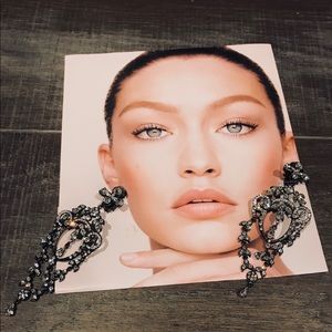 ESCADA Chandelier Swarovski Crystal Earrings
